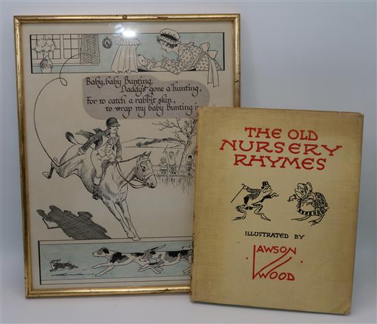 Lawson wood illustration & book & H Seycombe caricature